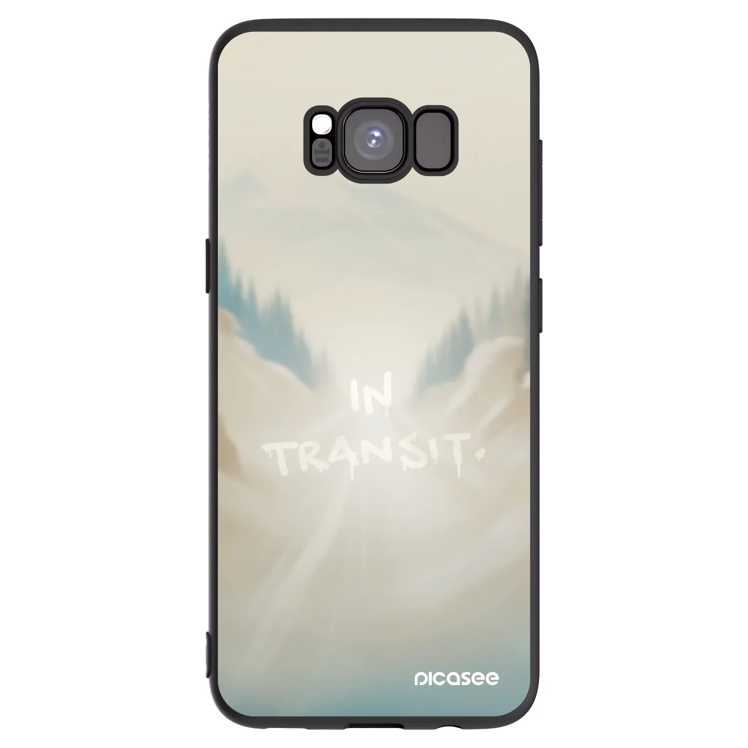 Picasee silikonový černý obal pro Samsung Galaxy S8 G950F - IN TRANSIT