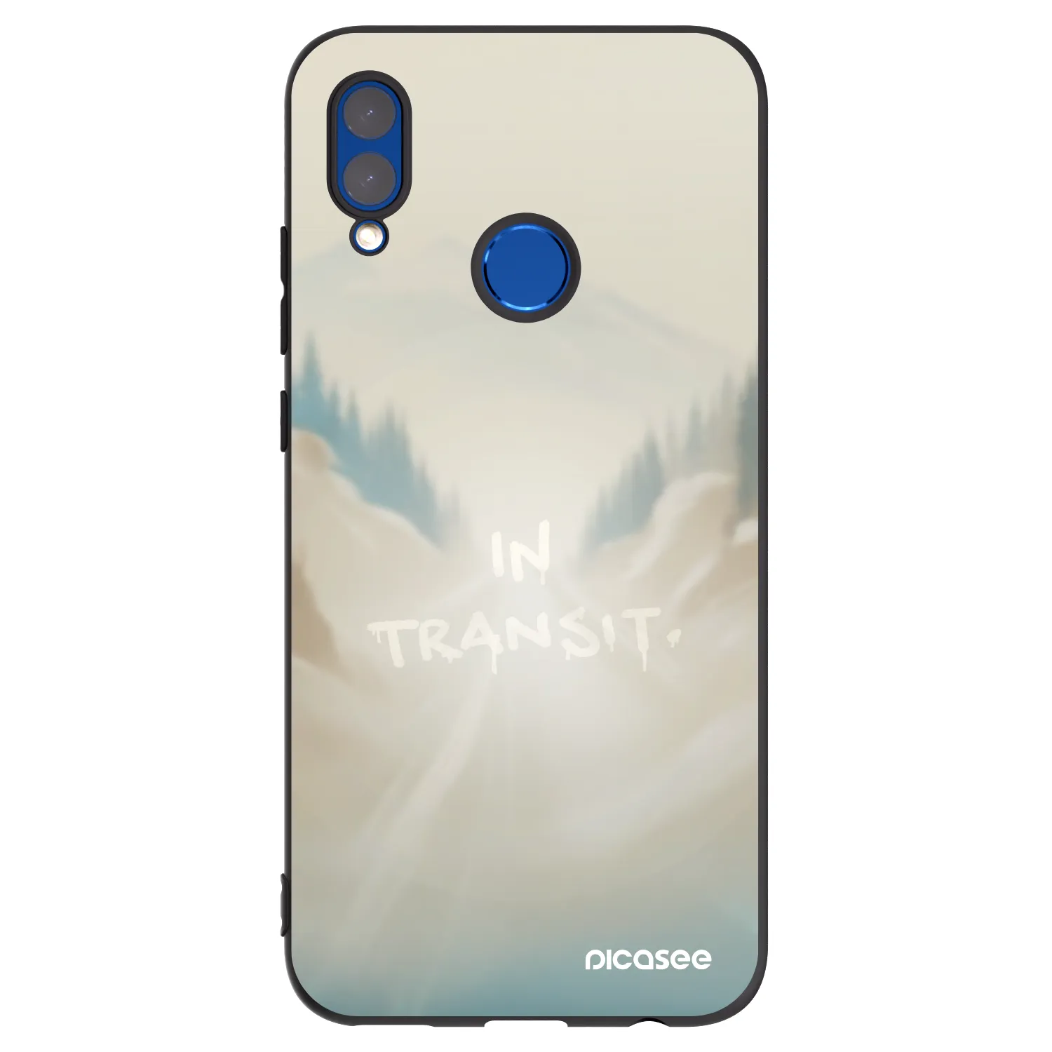 Picasee silikonový černý obal pro Honor 10 Lite - IN TRANSIT