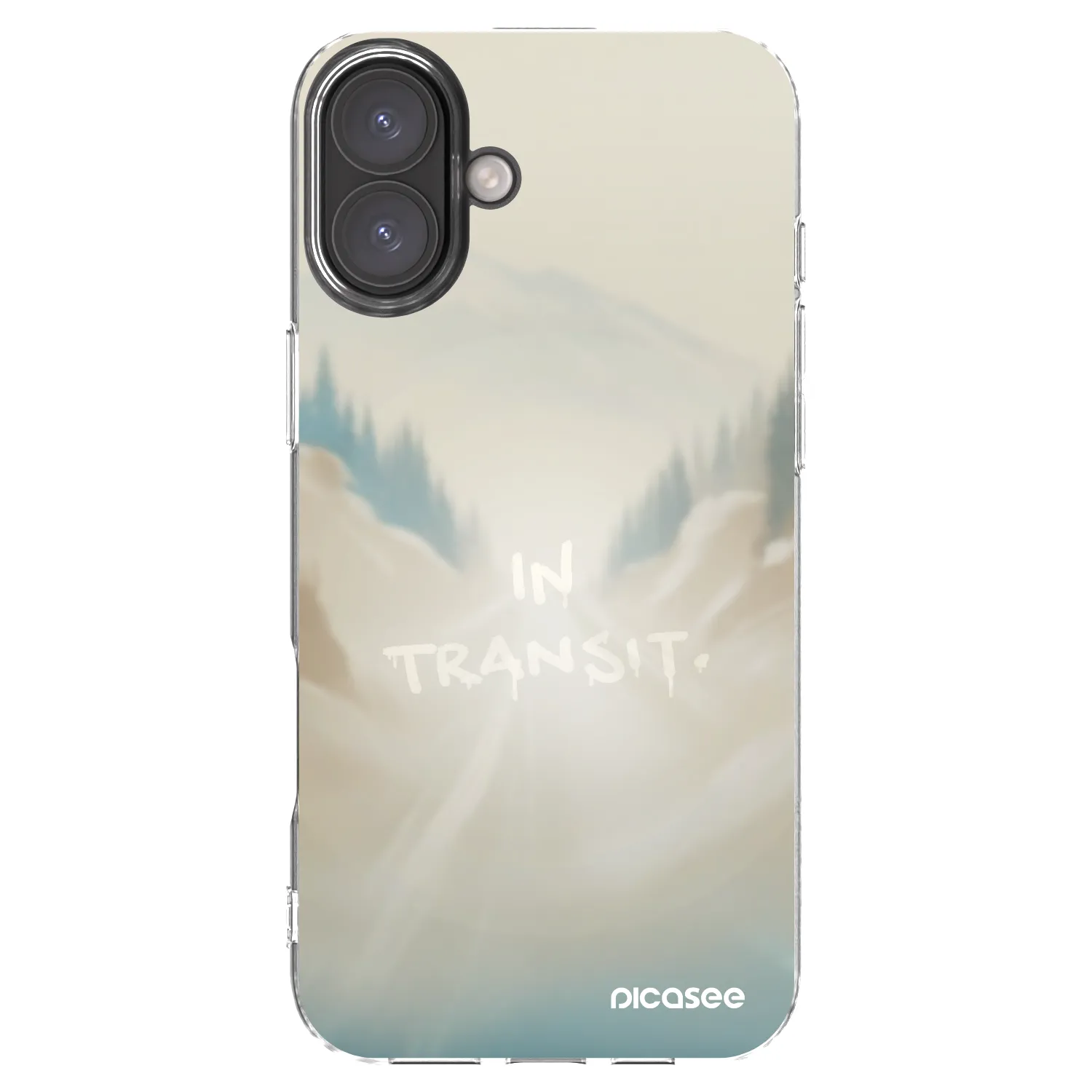 Picasee silikonový průhledný obal pro Apple iPhone 16 Plus - IN TRANSIT