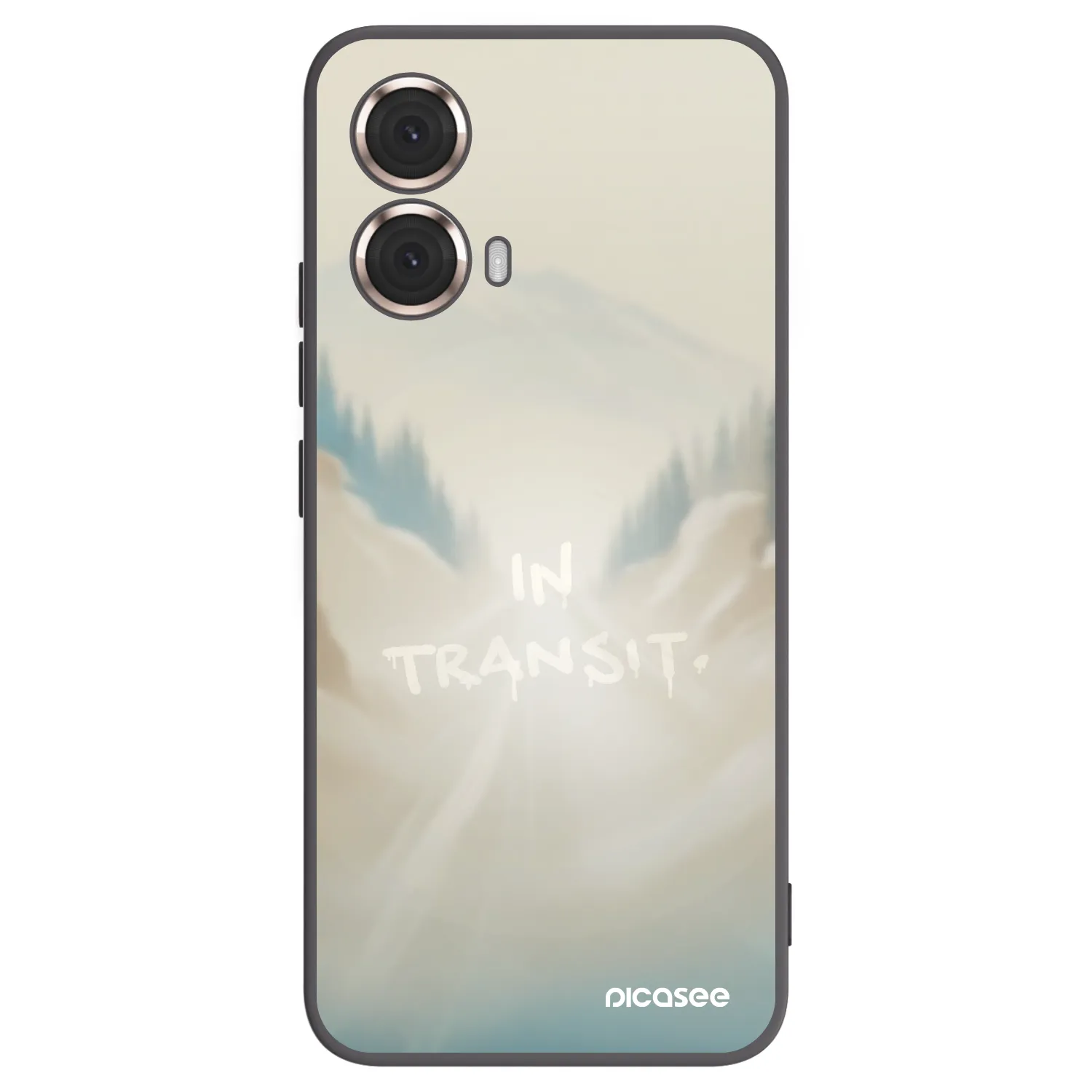 Picasee silikonový černý obal pro Motorola Moto G85 - IN TRANSIT
