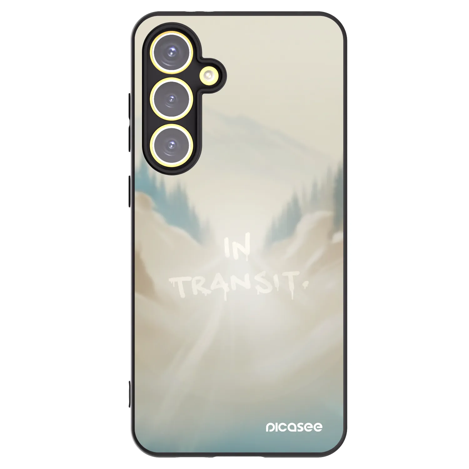 Picasee silikonový černý obal pro Samsung Galaxy S24 FE S721B - IN TRANSIT