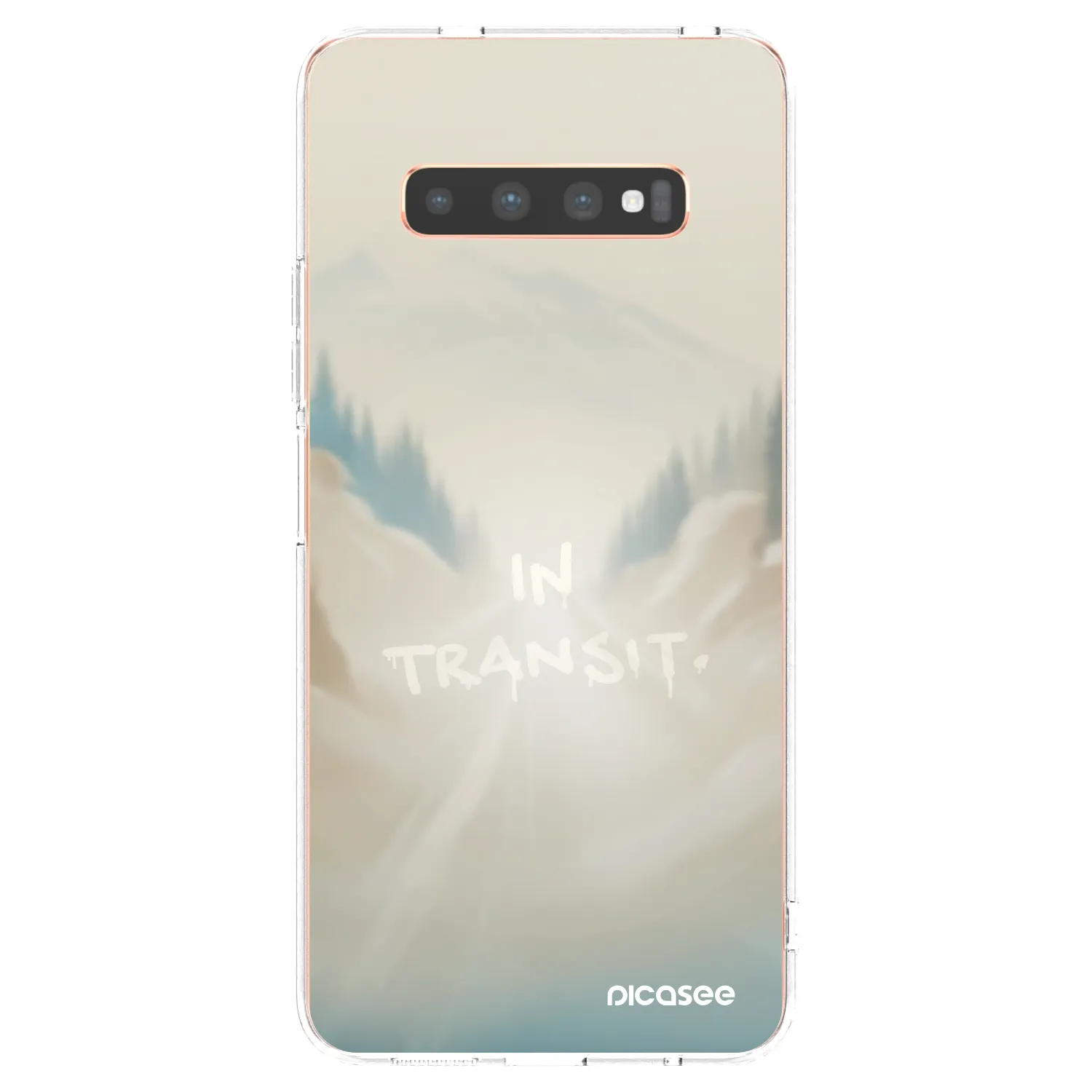 Picasee silikonový průhledný obal pro Samsung Galaxy S10 Plus G975 - IN TRANSIT