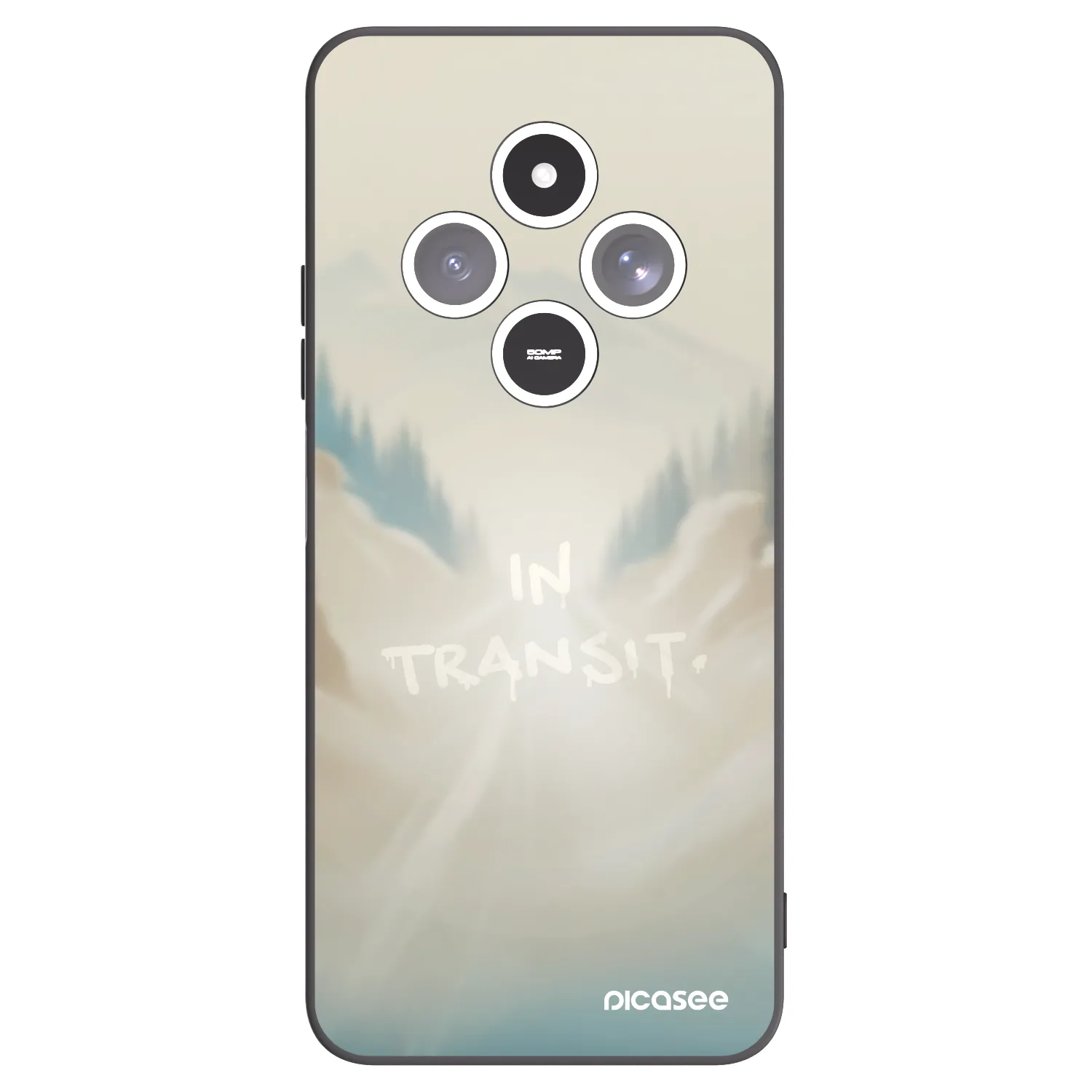 Picasee silikonový černý obal pro Xiaomi Redmi 14C - IN TRANSIT