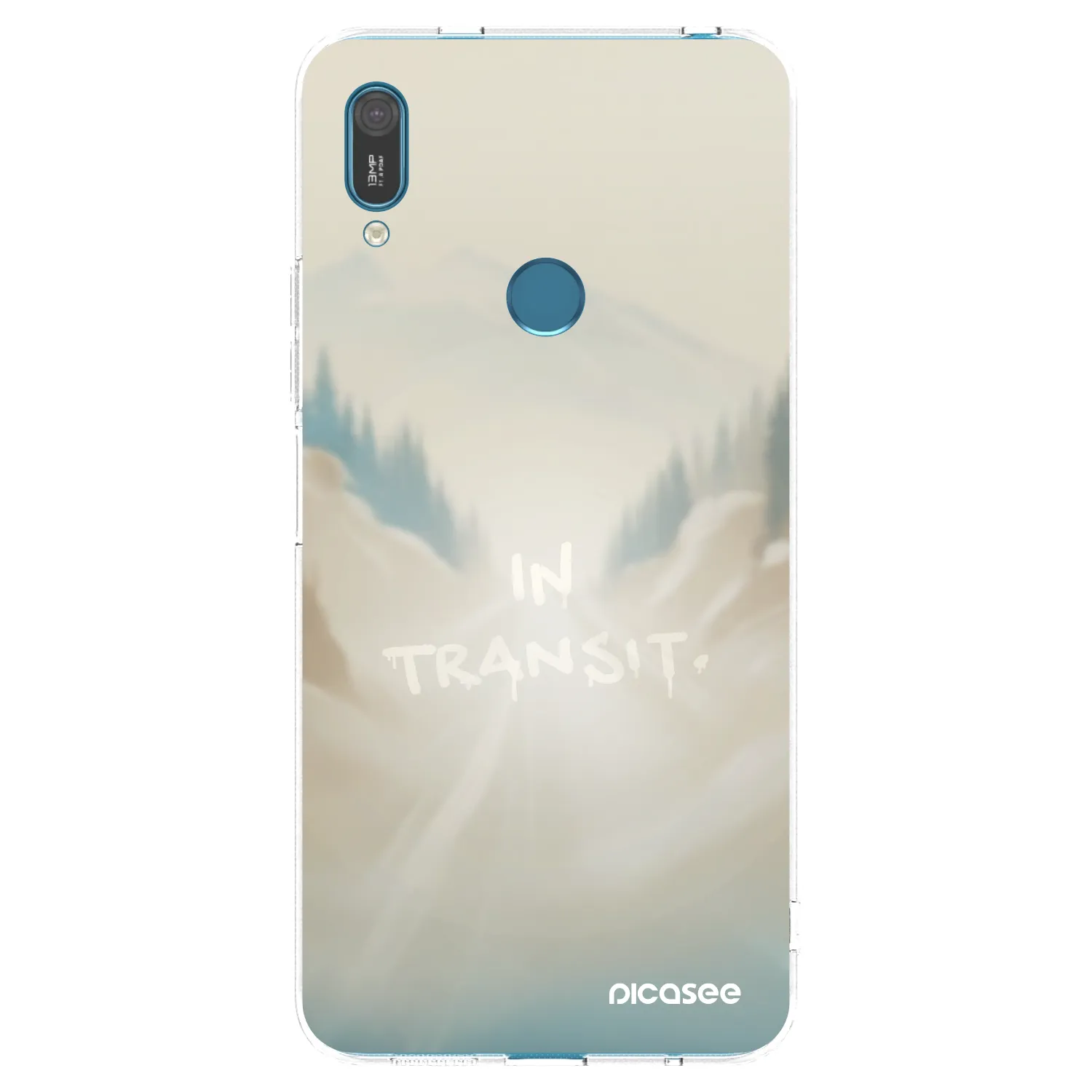 Picasee silikonový průhledný obal pro Huawei Y7 2019 - IN TRANSIT