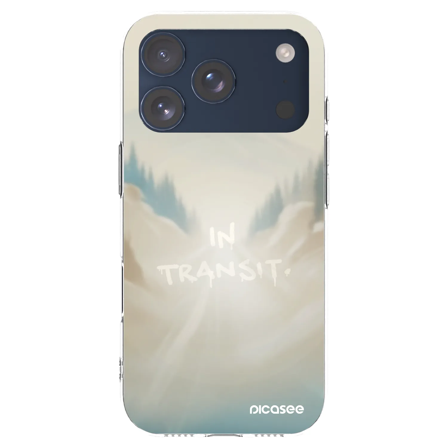 Picasee silikonový průhledný obal pro Apple iPhone 17 Pro - IN TRANSIT