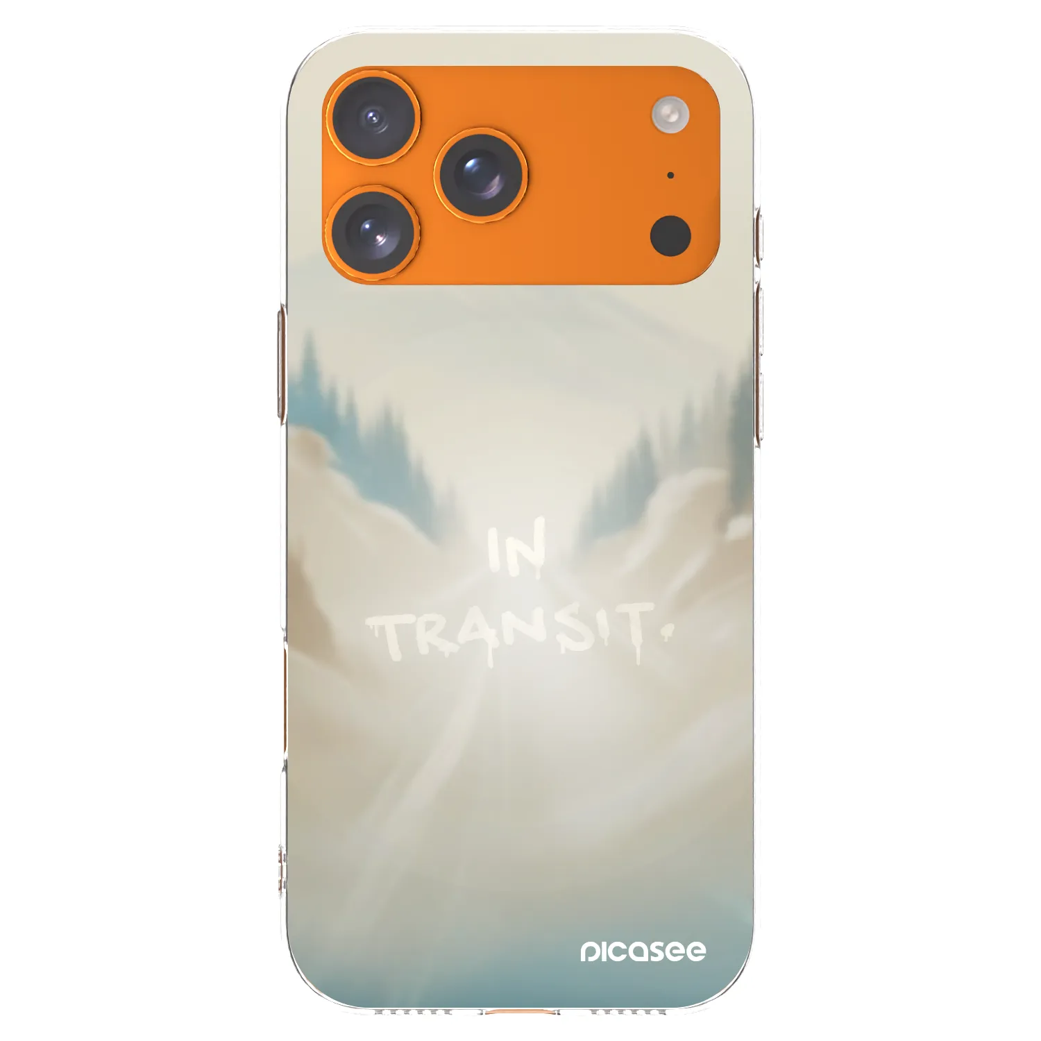 Picasee silikonový průhledný obal pro Apple iPhone 17 Pro Max - IN TRANSIT