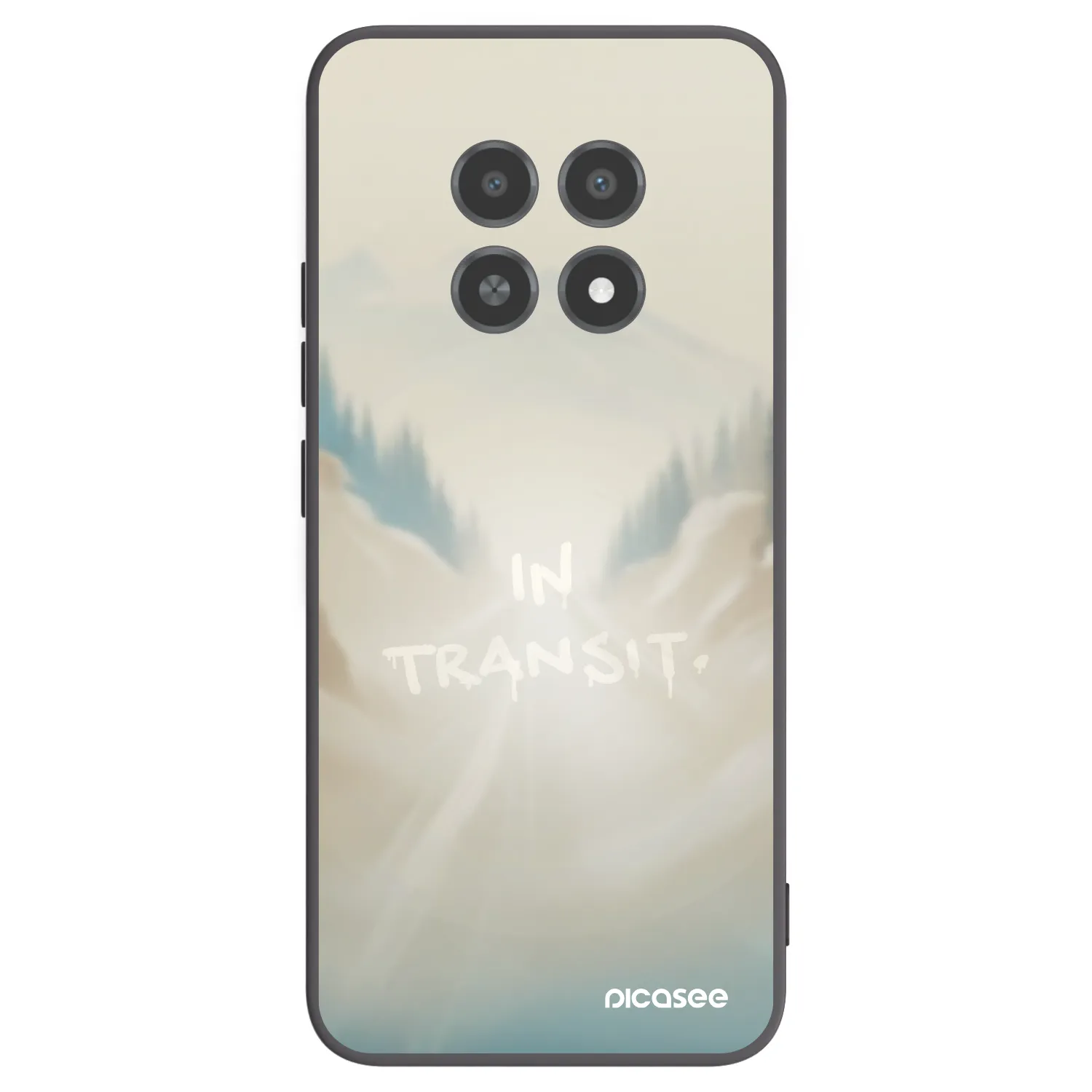 Picasee silikonový černý obal pro Realme 12X - IN TRANSIT