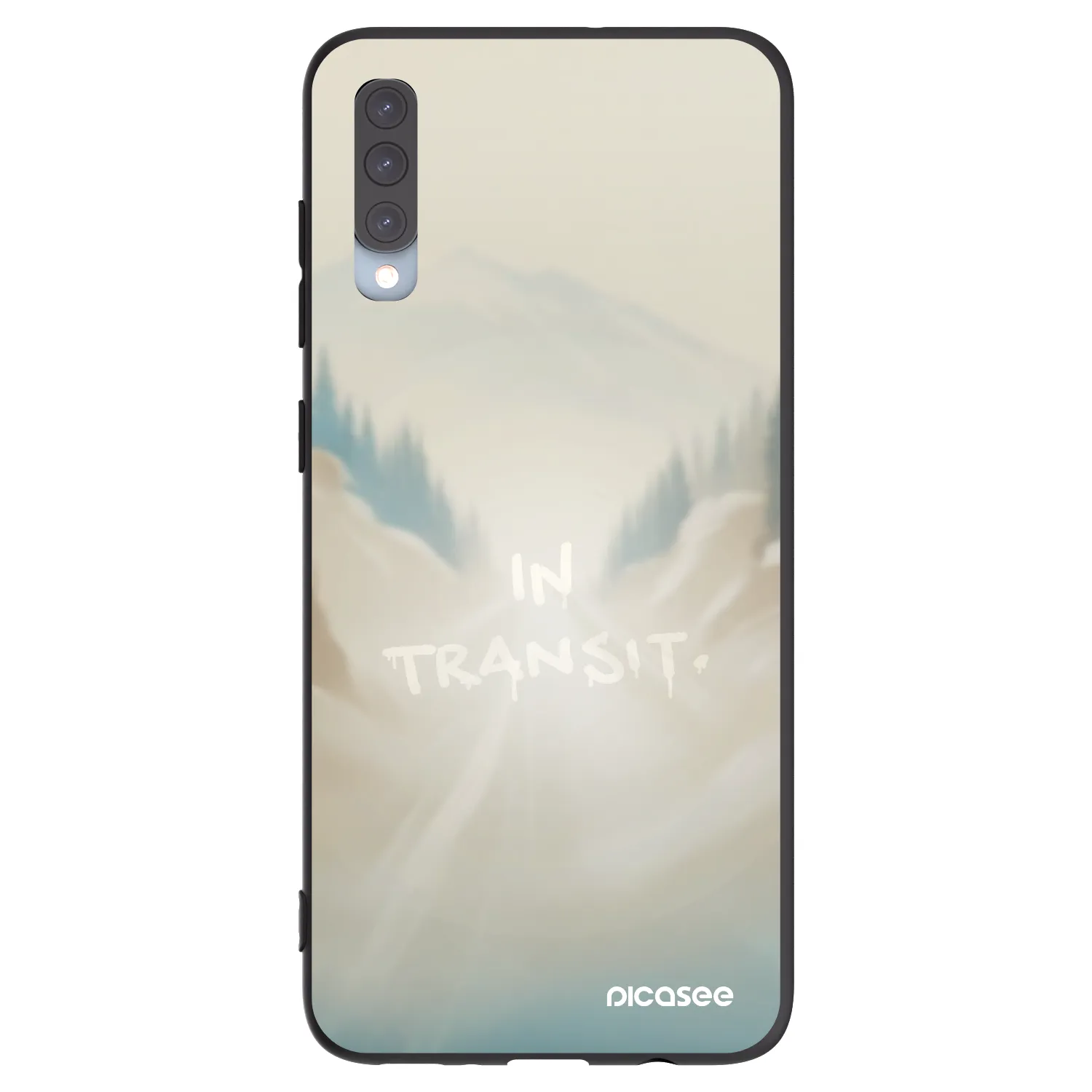 Picasee silikonový černý obal pro Samsung Galaxy A70 A705F - IN TRANSIT