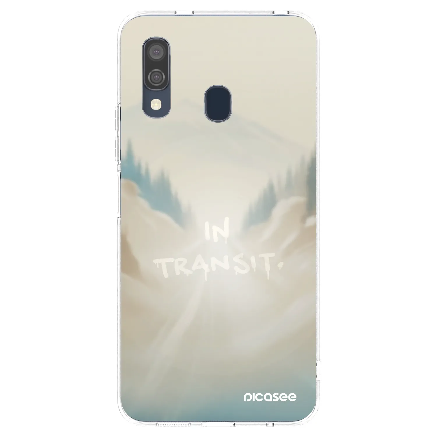 Picasee silikonový průhledný obal pro Samsung Galaxy A40 A405F - IN TRANSIT