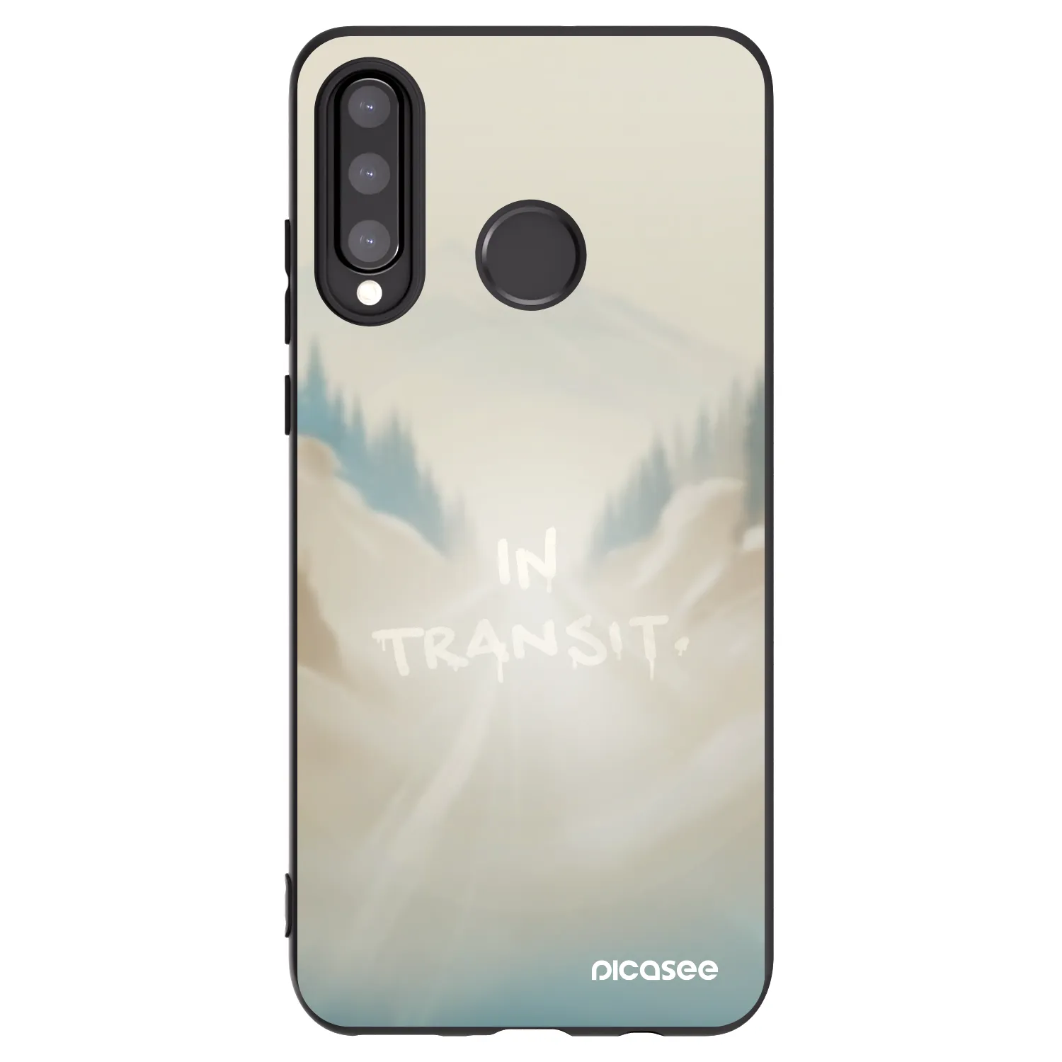 Picasee silikonový černý obal pro Huawei P30 Lite - IN TRANSIT