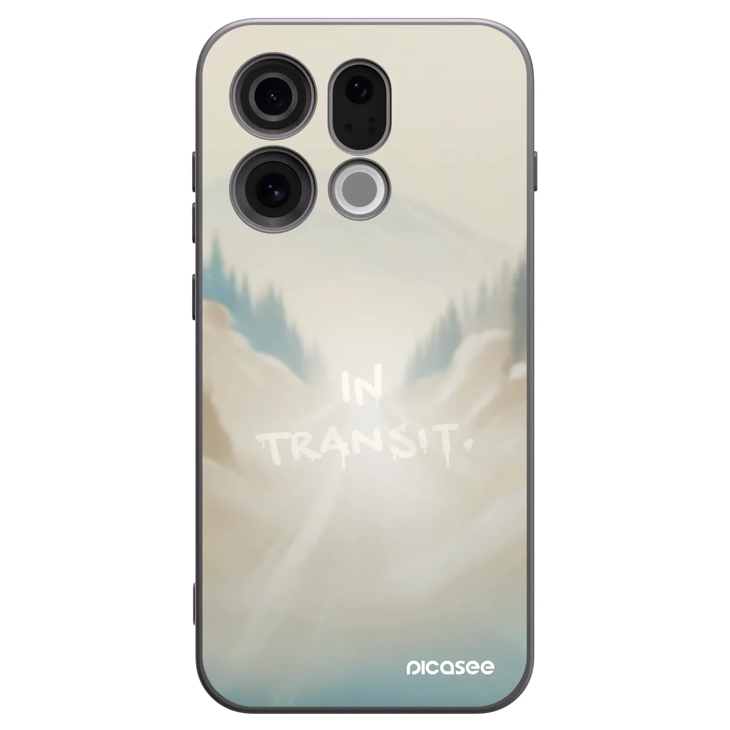 Picasee silikonový černý obal pro OPPO Find X9 - IN TRANSIT