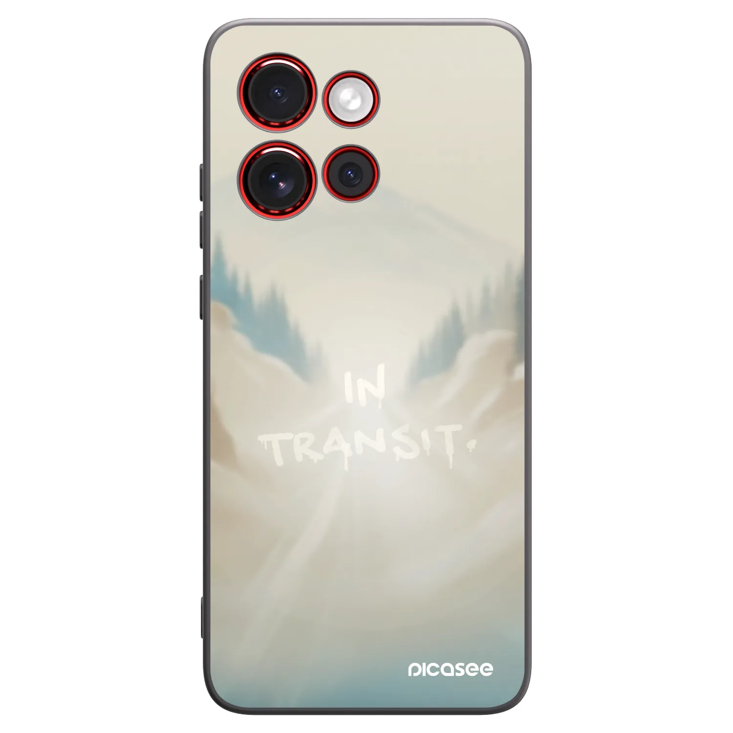 Picasee silikonový černý obal pro Motorola Edge 60 Neo 5G - IN TRANSIT