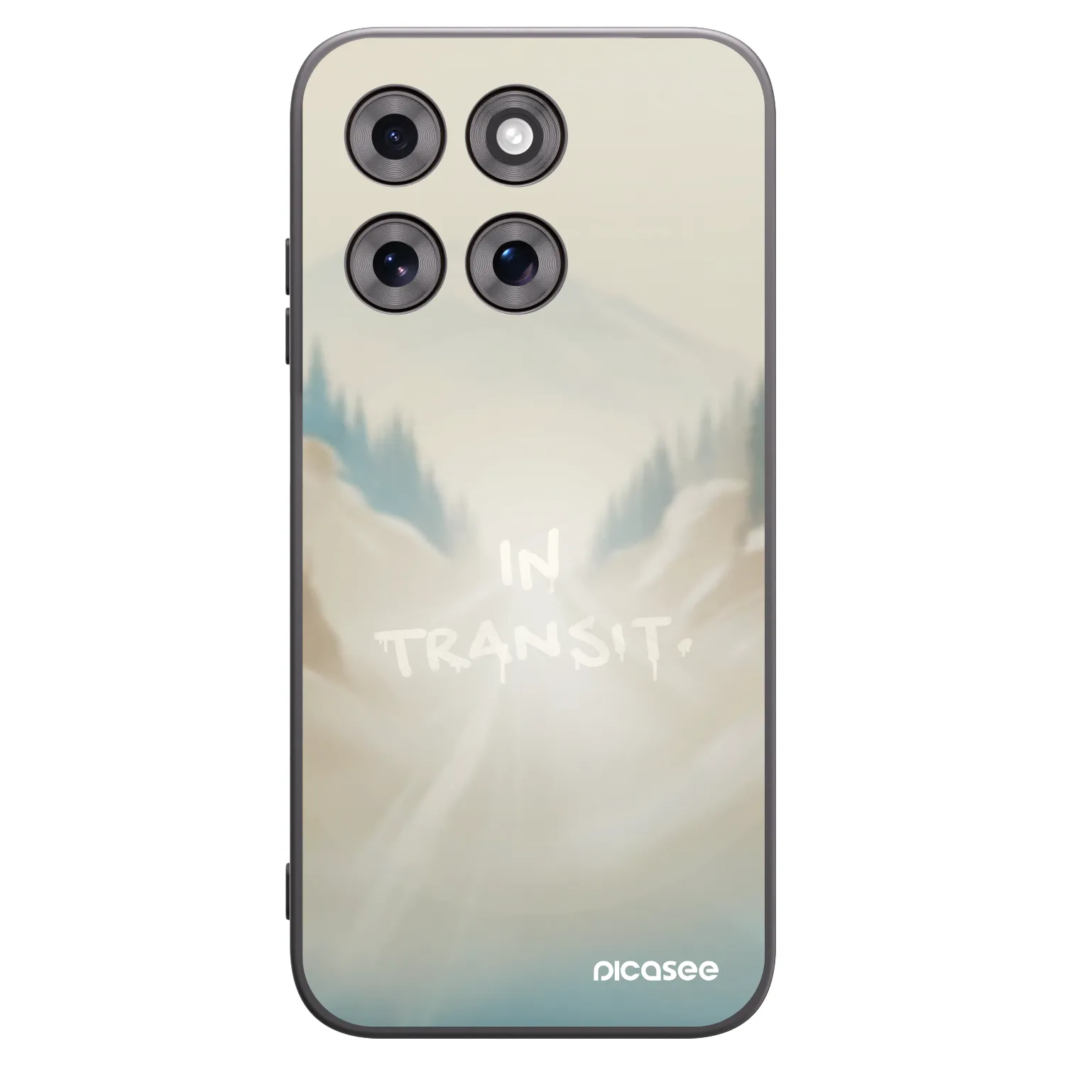 Picasee silikonový černý obal pro Motorola Moto G77 - IN TRANSIT