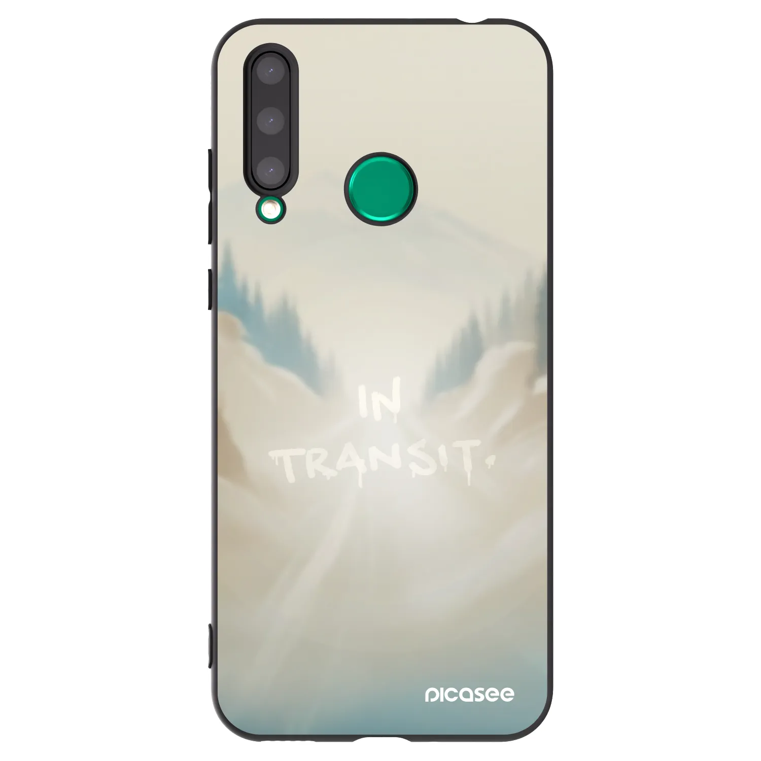 Picasee silikonový černý obal pro Honor 20 Lite - IN TRANSIT