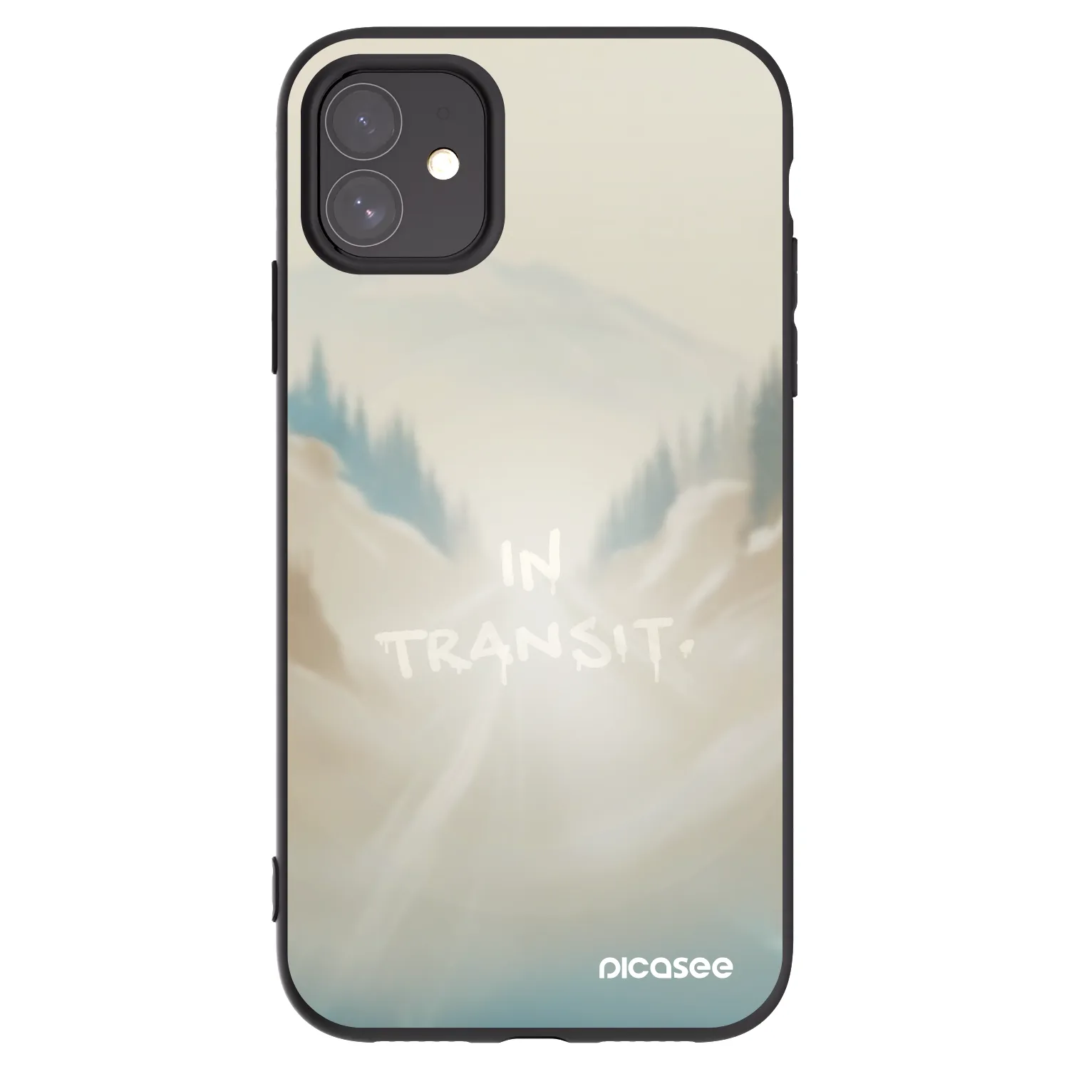 Picasee silikonový černý obal pro Apple iPhone 11 - IN TRANSIT