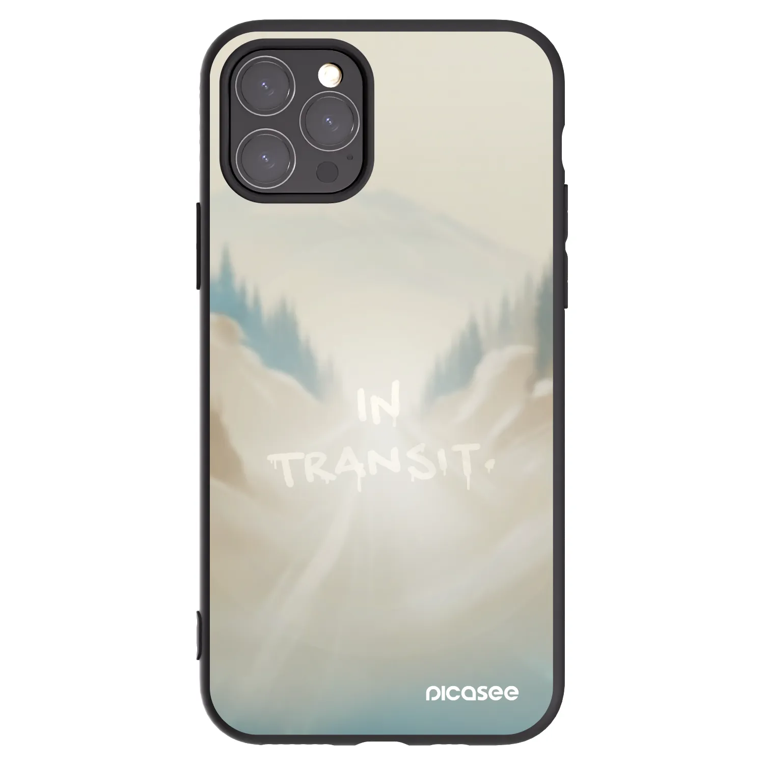 Picasee silikonový černý obal pro Apple iPhone 11 Pro - IN TRANSIT
