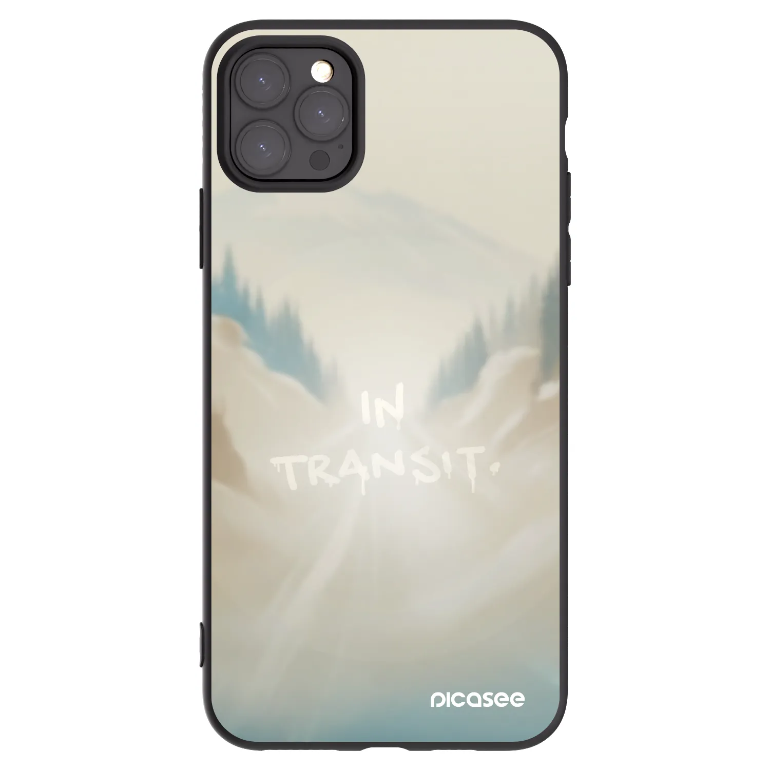 Picasee silikonový černý obal pro Apple iPhone 11 Pro Max - IN TRANSIT