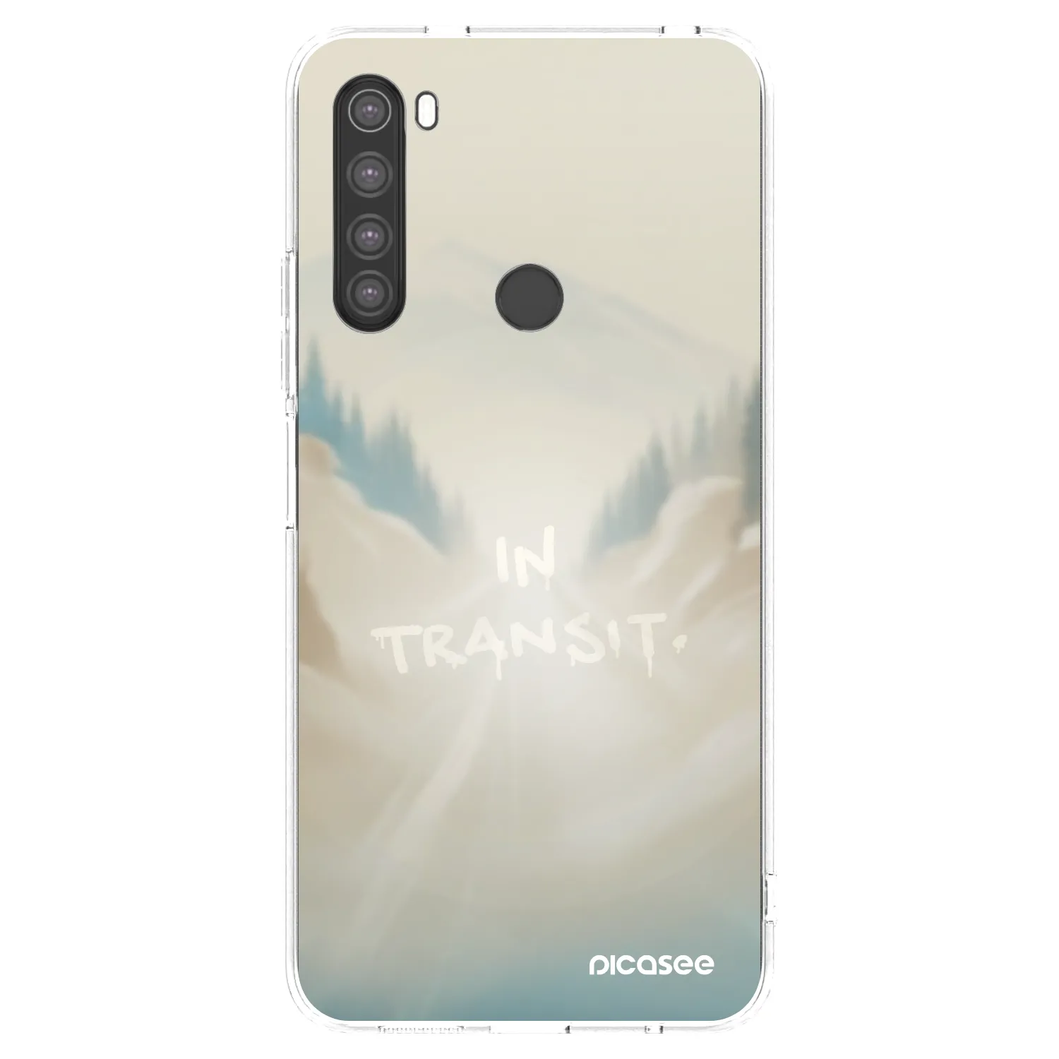 Picasee silikonový průhledný obal pro Xiaomi Redmi Note 8 - IN TRANSIT