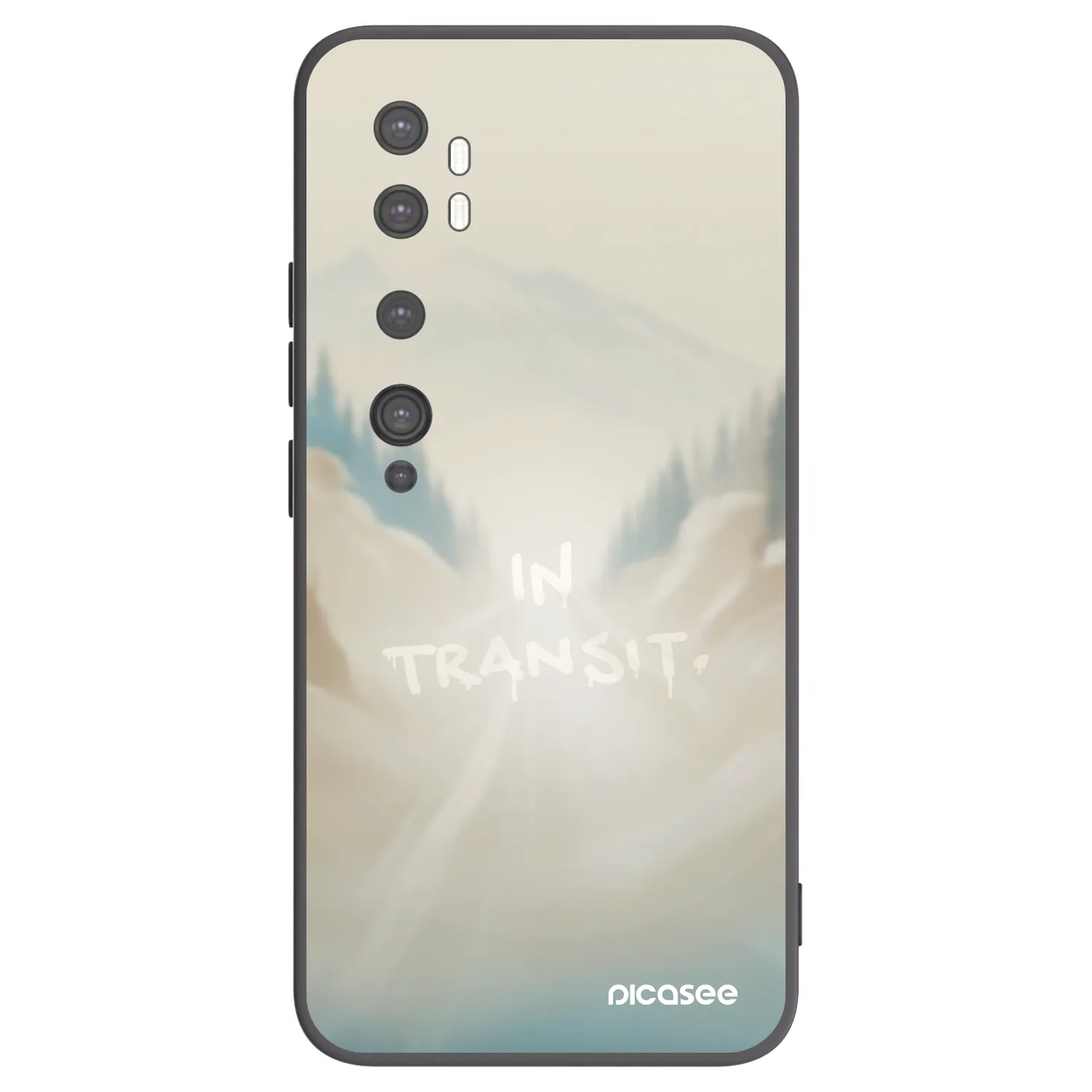 Picasee silikonový černý obal pro Xiaomi Mi Note 10 (Pro) - IN TRANSIT