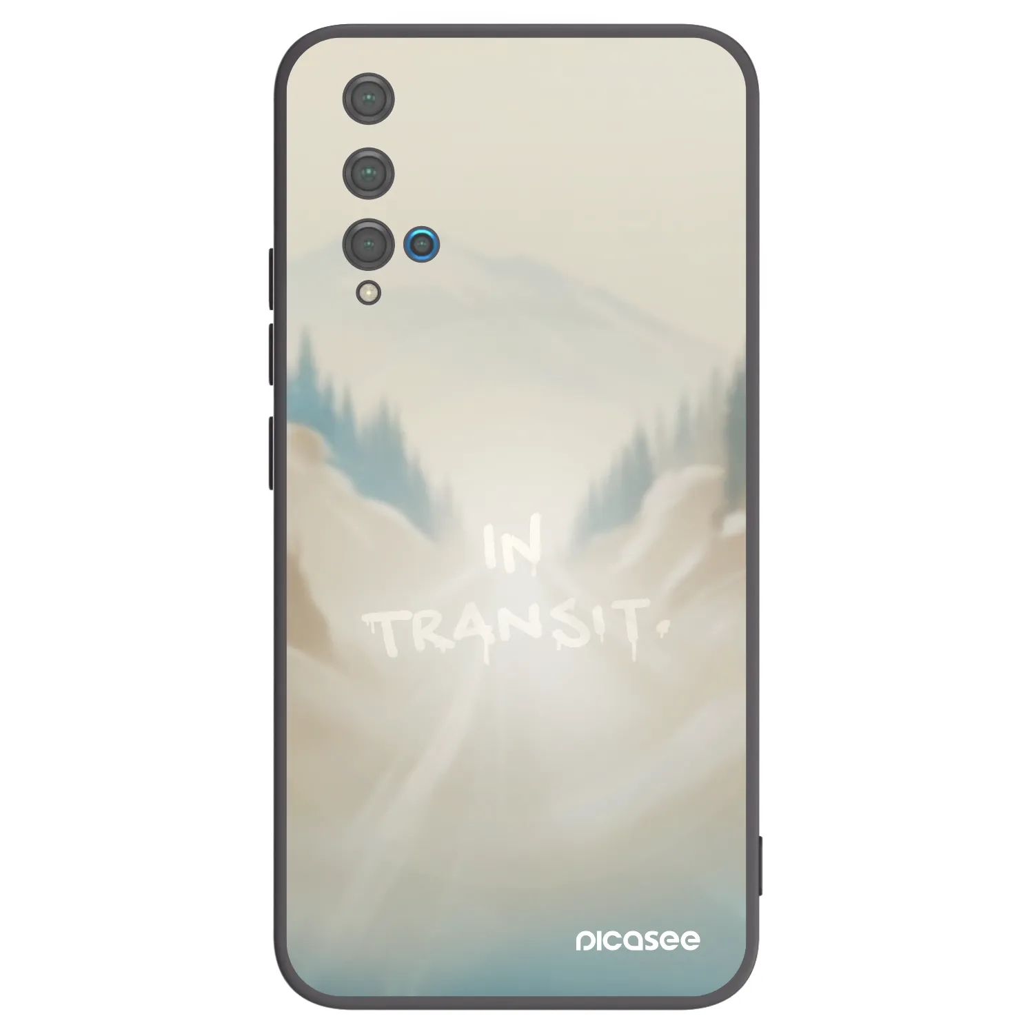 Picasee silikonový černý obal pro Huawei Nova 5T - IN TRANSIT