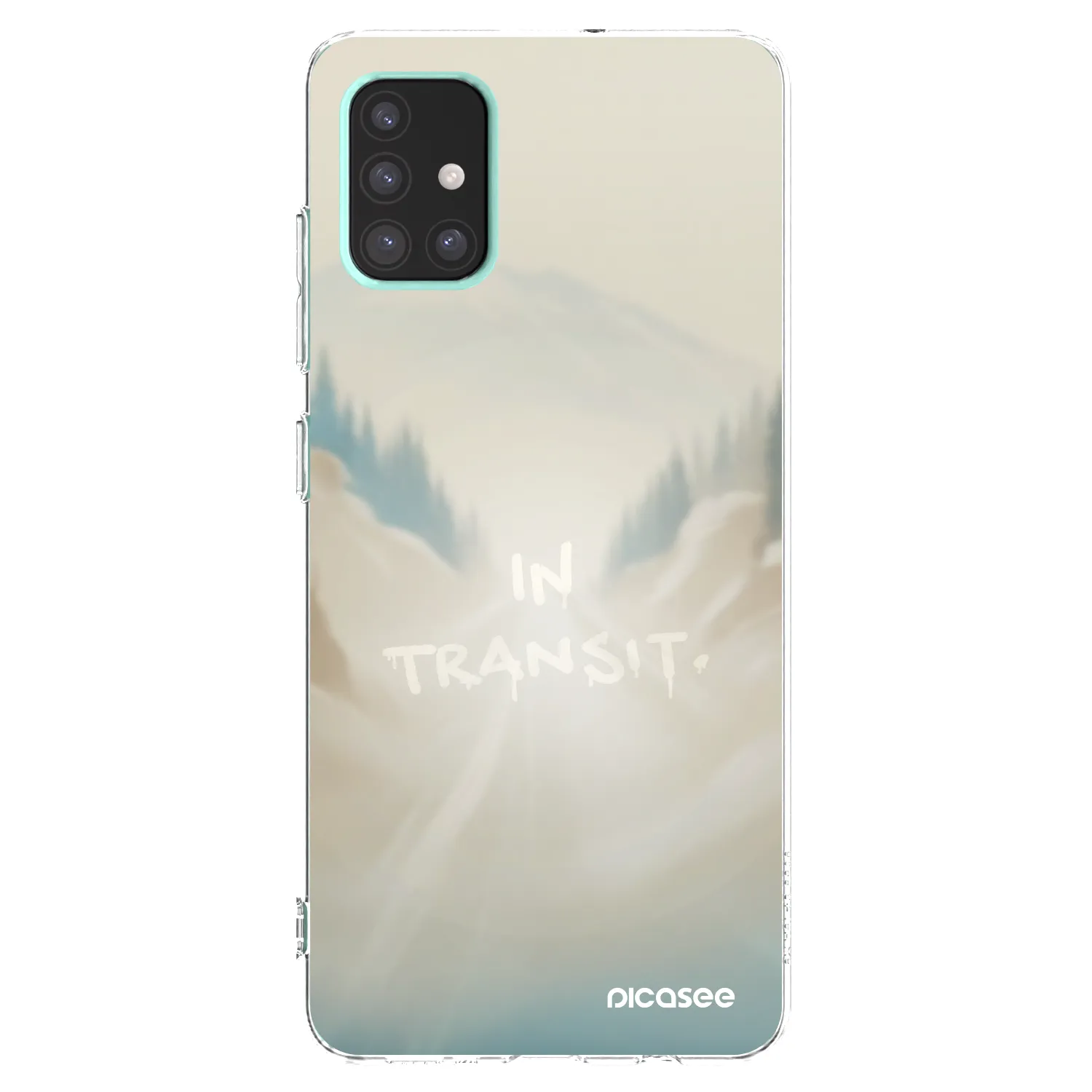 Picasee silikonový průhledný obal pro Samsung Galaxy A51 A515F - IN TRANSIT