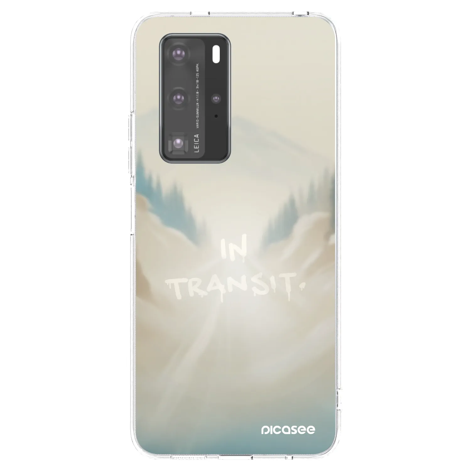 Picasee silikonový průhledný obal pro Huawei P40 Pro - IN TRANSIT