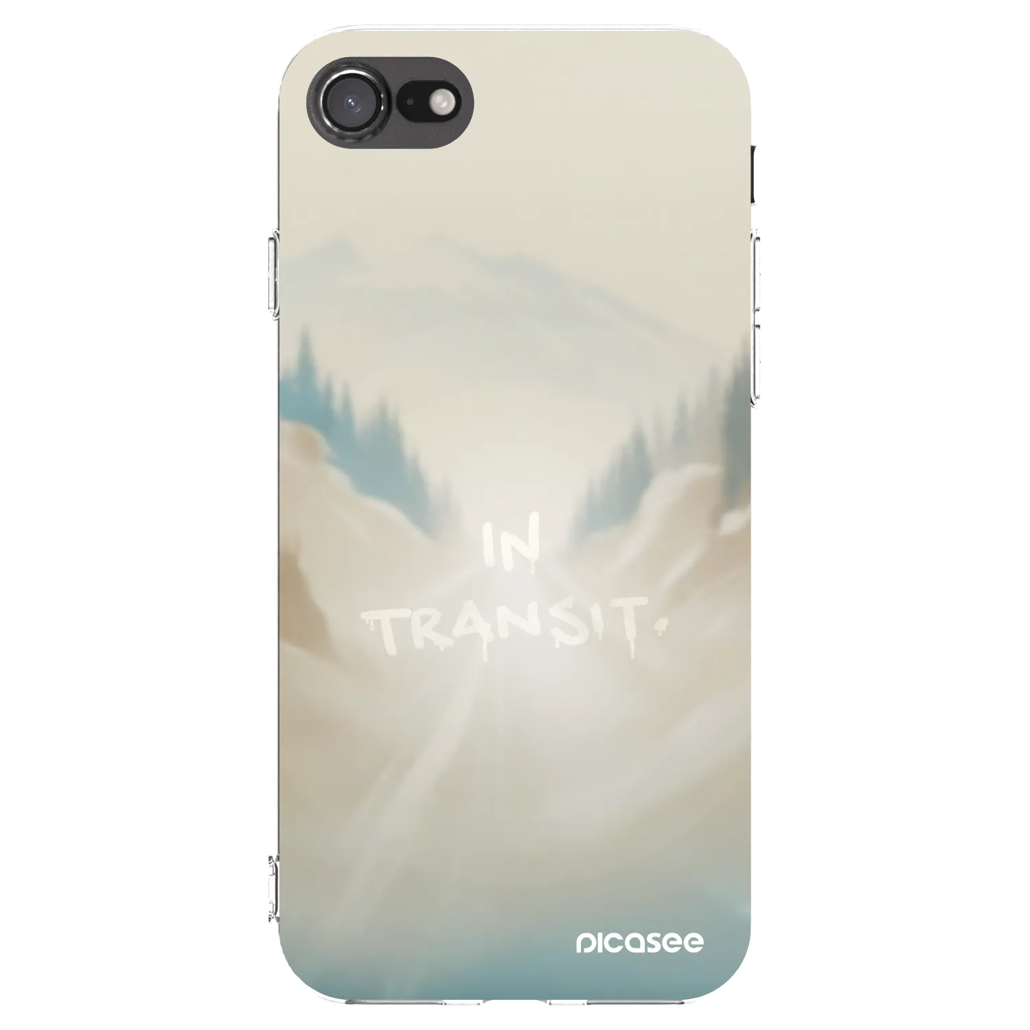 Picasee silikonový průhledný obal pro Apple iPhone SE 2020 - IN TRANSIT
