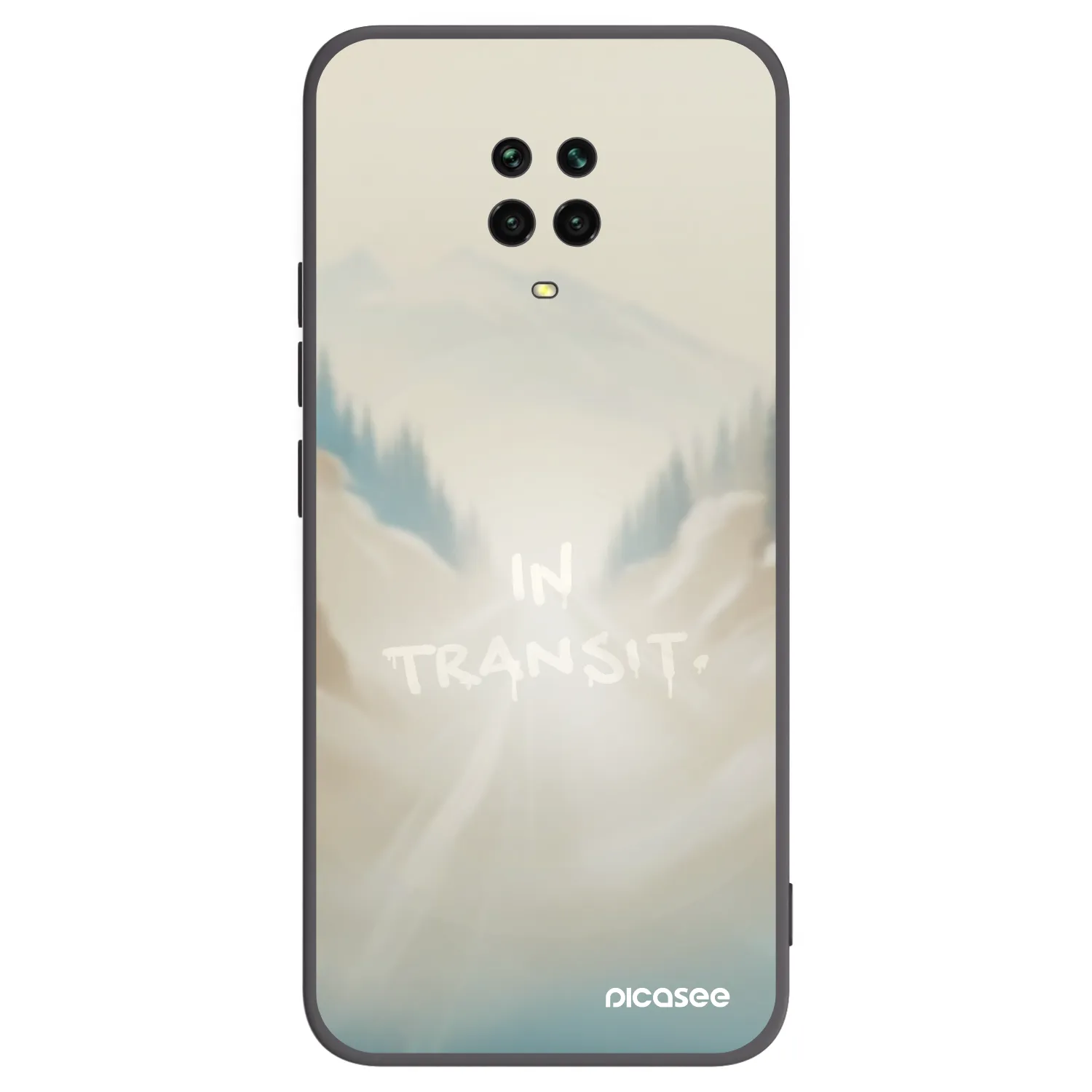 Picasee silikonový černý obal pro Xiaomi Redmi Note 9 Pro - IN TRANSIT
