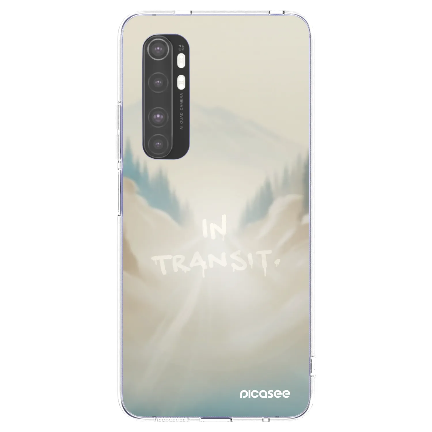 Picasee silikonový průhledný obal pro Xiaomi Mi Note 10 Lite - IN TRANSIT