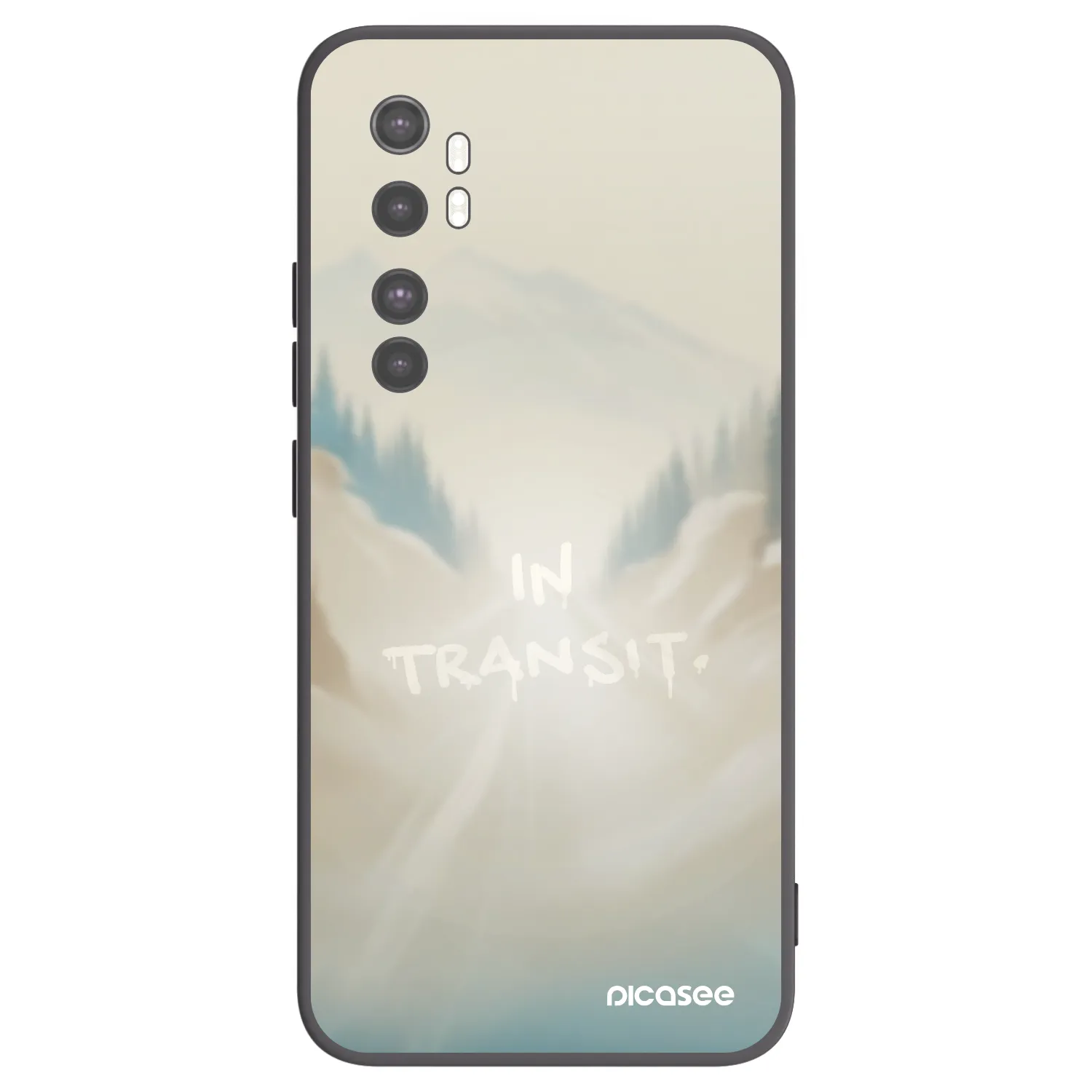 Picasee silikonový černý obal pro Xiaomi Mi Note 10 Lite - IN TRANSIT