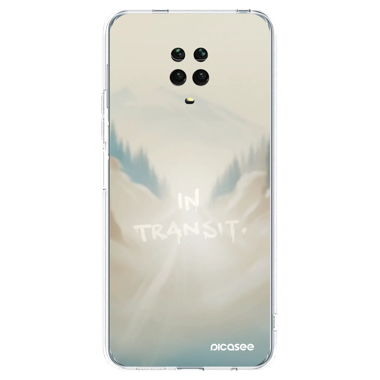 Picasee silikonový průhledný obal pro Xiaomi Redmi Note 9S - IN TRANSIT