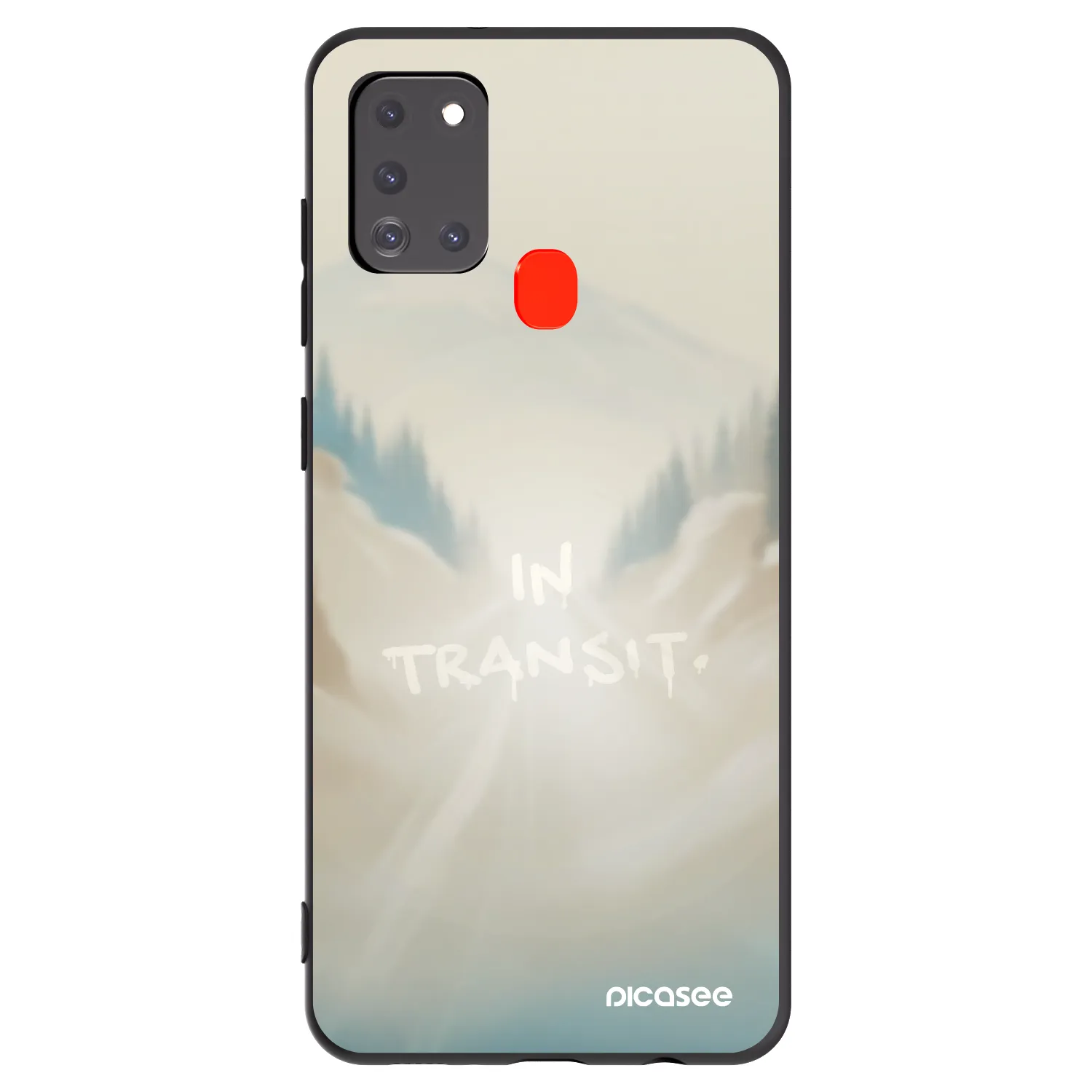 Picasee silikonový černý obal pro Samsung Galaxy A21s - IN TRANSIT