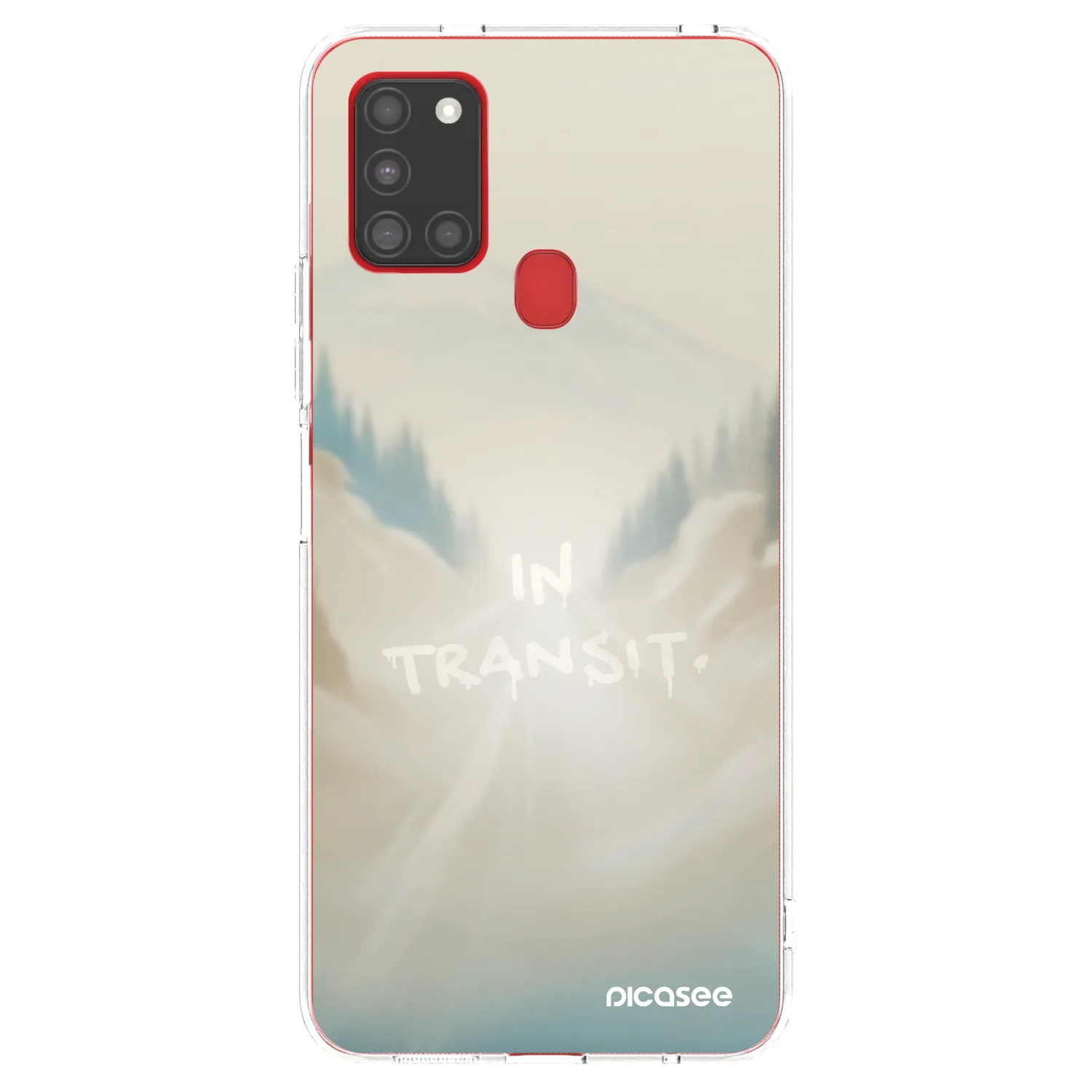 Picasee silikonový průhledný obal pro Samsung Galaxy A21s - IN TRANSIT