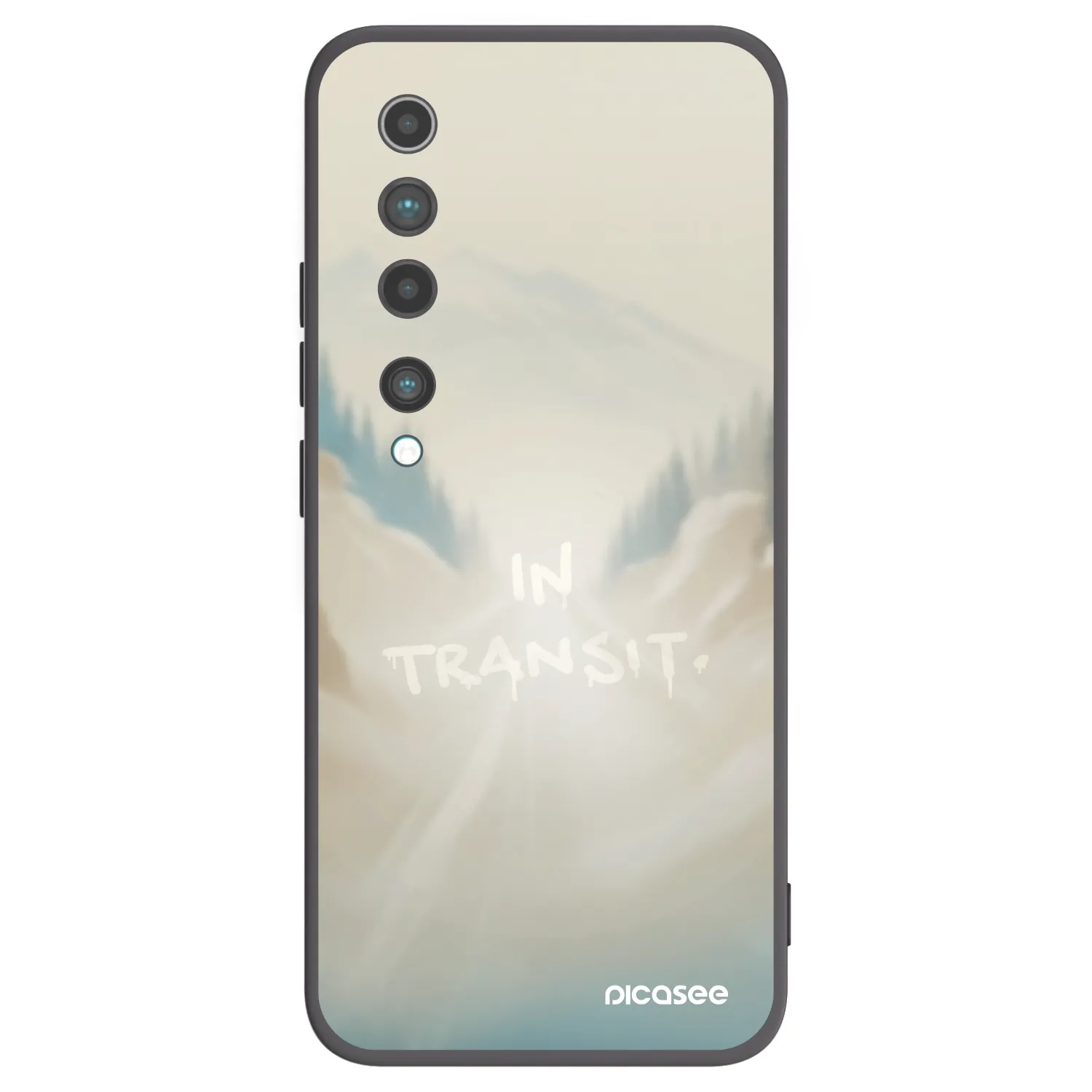 Picasee silikonový černý obal pro Xiaomi Mi 10 - IN TRANSIT