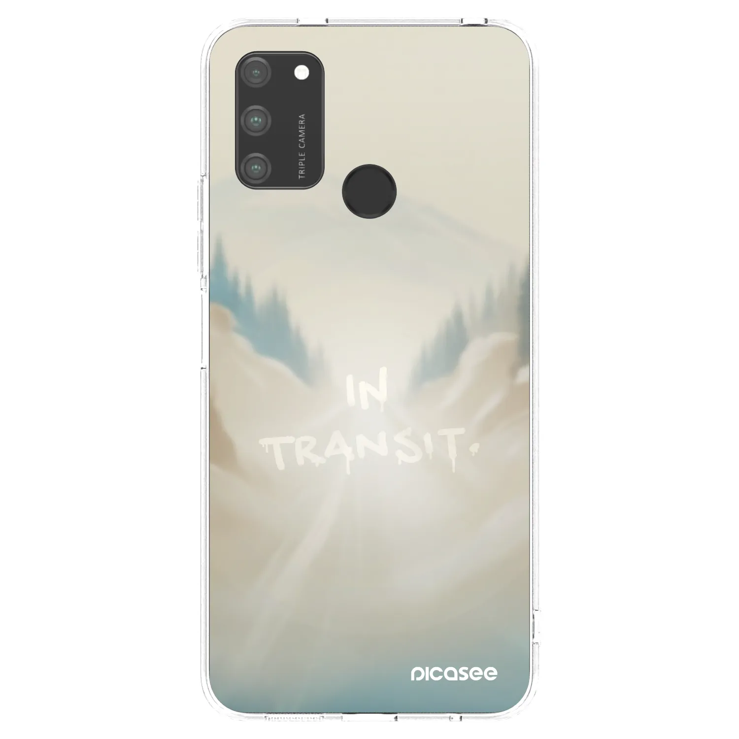 Picasee silikonový průhledný obal pro Honor 9A - IN TRANSIT