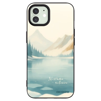 Picasee silikonový černý obal pro Apple iPhone 12 Pro - NOTHERN SILENCE