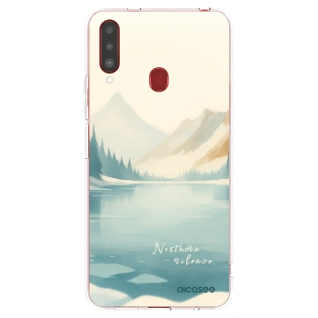 Picasee silikonový průhledný obal pro Samsung Galaxy A20s - NOTHERN SILENCE