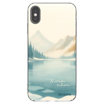 Picasee silikonový průhledný obal pro Apple iPhone XS Max - NOTHERN SILENCE