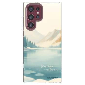 Picasee silikonový průhledný obal pro Samsung Galaxy S22 Ultra 5G - NOTHERN SILENCE