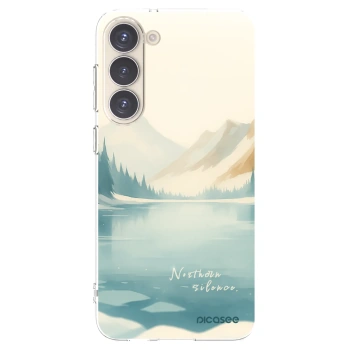 Picasee silikonový průhledný obal pro Samsung Galaxy S23+ 5G - NOTHERN SILENCE
