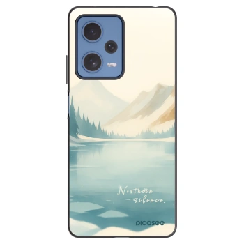 Picasee silikonový černý obal pro Xiaomi Redmi Note 12 Pro 5G - NOTHERN SILENCE
