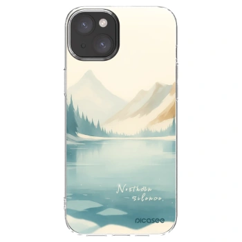 Picasee silikonový průhledný obal pro Apple iPhone 15 Plus - NOTHERN SILENCE