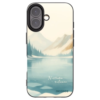 Picasee silikonový černý obal pro Apple iPhone 16 - NOTHERN SILENCE