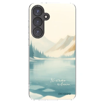 Picasee silikonový průhledný obal pro Samsung Galaxy S24 FE S721B - NOTHERN SILENCE