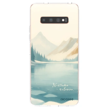 Picasee silikonový průhledný obal pro Samsung Galaxy S10 Plus G975 - NOTHERN SILENCE