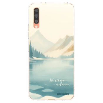 Picasee silikonový průhledný obal pro Samsung Galaxy A70 A705F - NOTHERN SILENCE