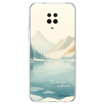 Picasee silikonový průhledný obal pro Xiaomi Redmi Note 9 Pro - NOTHERN SILENCE