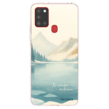 Picasee silikonový průhledný obal pro Samsung Galaxy A21s - NOTHERN SILENCE