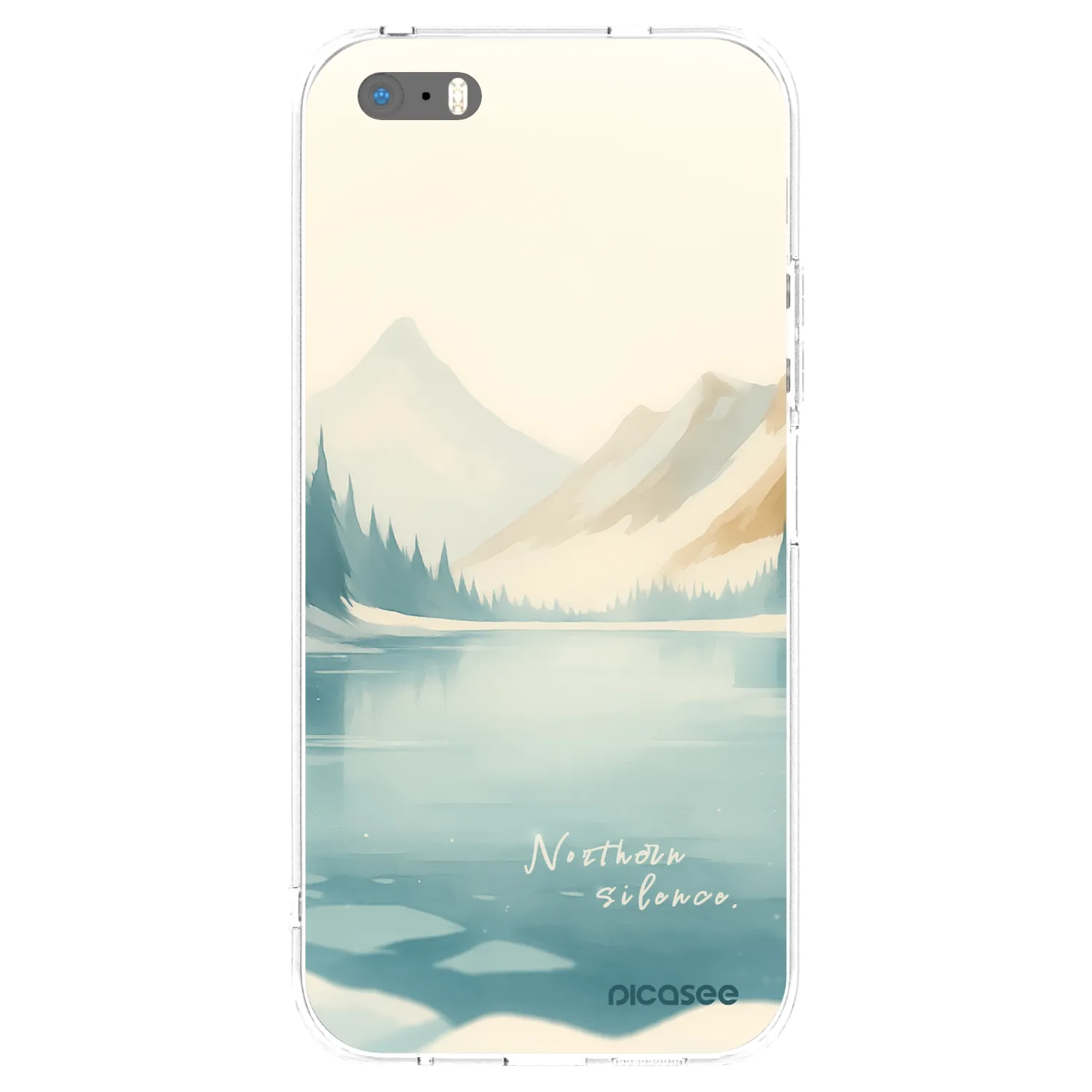 Picasee silikonový průhledný obal pro Apple iPhone 5/5S/SE - NOTHERN SILENCE