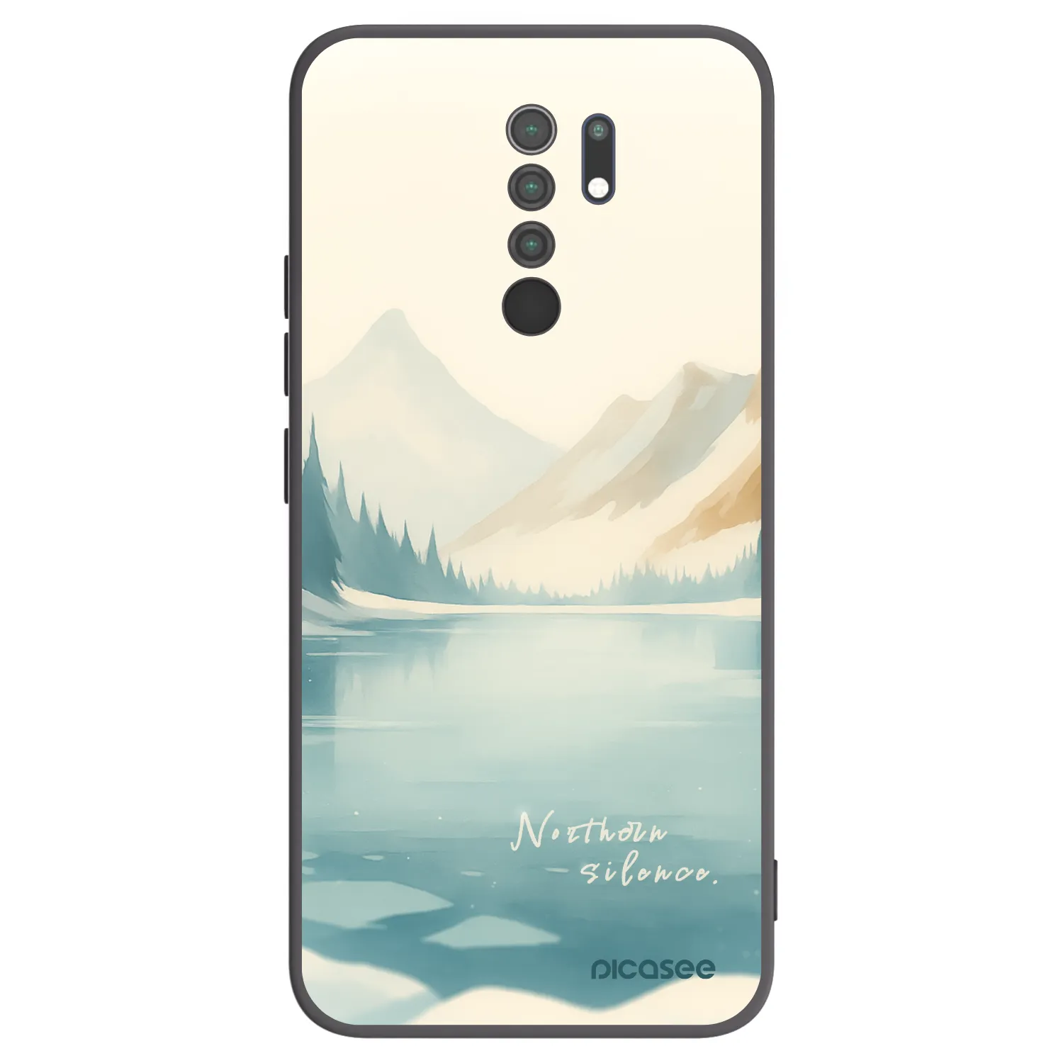 Picasee silikonový černý obal pro Xiaomi Redmi 9 - NOTHERN SILENCE